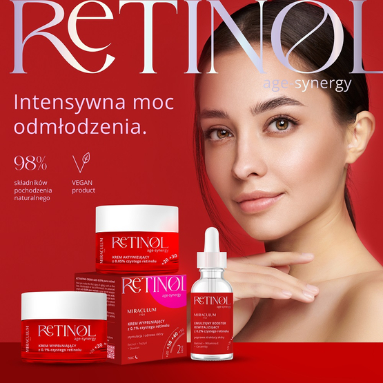 Miraculum Age-Synergy Retinol krem aktywizujący na noc z 0.05% czystego retinolu 50ml