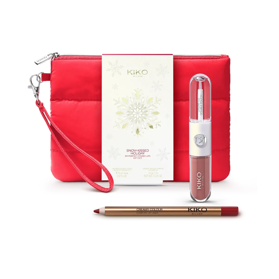 KIKO Milano Snow-Kissed Holiday My Perfect Combo Lips Gift Set zestaw upominkowy do makijażu ust 01 Cinnamon Star